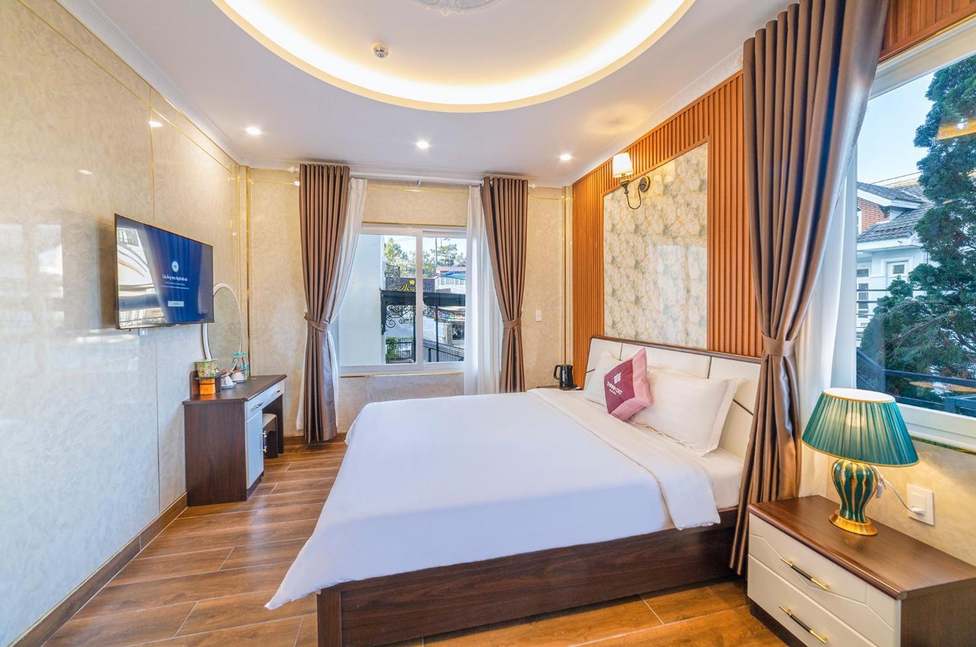 Savio Hotel Trieu Viet Vuong Dalat Exteriör bild